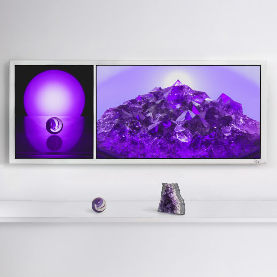 Munții de ametist ai planetei violet